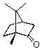Structure of camphor, a bicyclic gem-dimethyl bridged ketone