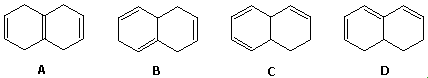 Four isomeric trienes A-D: dihydronaphthalenes differing in placement of the three C=C double bonds on the fused bicyclic ring