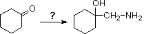 Reaction: cyclohexanone converted via unknown reagents to 1-(aminomethyl)cyclohexanol