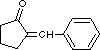 2-benzylidenecyclopentanone, the Claisen-Schmidt condensation product of cyclopentanone and benzaldehyde