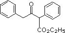 1,3-diphenyl-2-(ethoxycarbonyl) propan-1-one, a beta-keto ester Claisen product